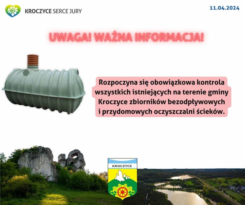 Zdjęcie: Uwaga!  Obowiązkowa kontrola wszystkich istniejących na terenie gminy Kroczyce ...