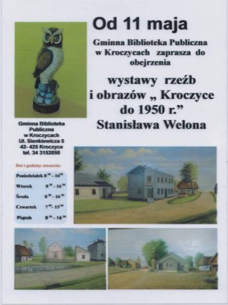Zdjęcie: Wystawa obrazów i rzeźb Stanisława Welona w Gminnej ...