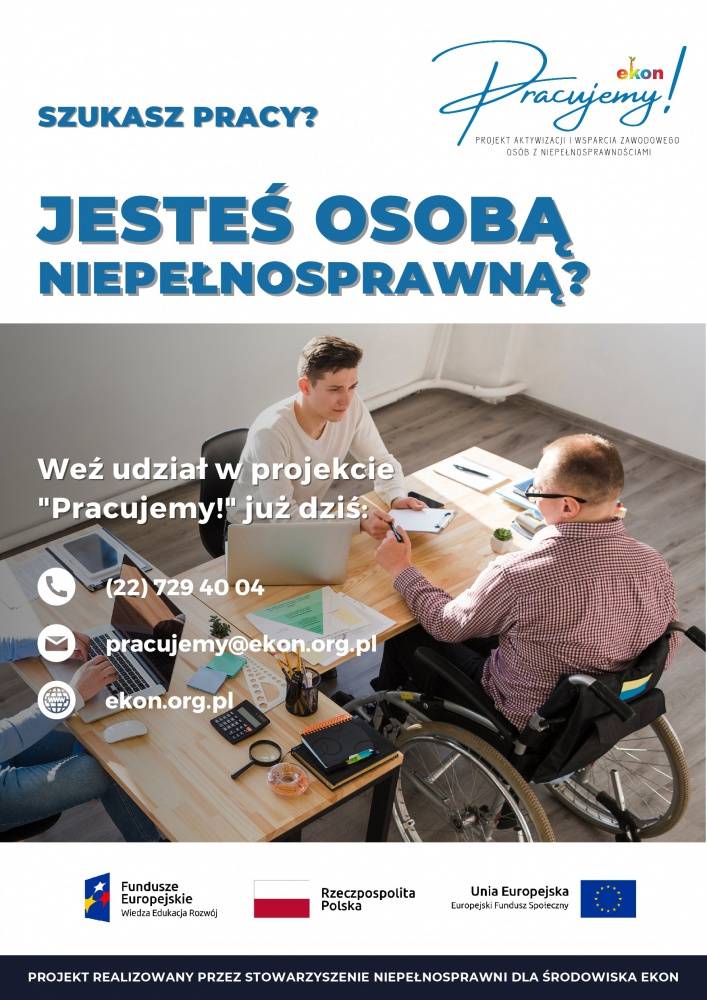 Zdjęcie: Szukasz pracy? Jesteś osobą niepełnosprawną?